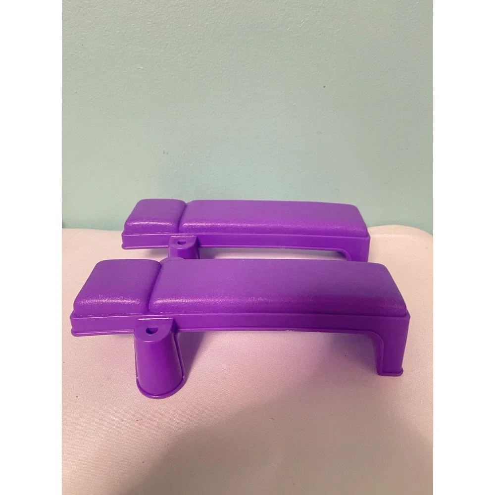 1993 Barbie 2Weight Bench Purple Replacement Part Exercise Fitness Gym Accessory